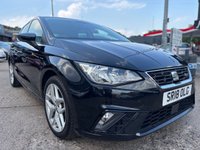 USED 2018 18 SEAT IBIZA 1.0 TSI FR Hatchback 5dr Petrol Manual Euro 6 (s/s) (95 ps) FSDH + CRUISE + SAT NAV + CARPLAY + SENSORS