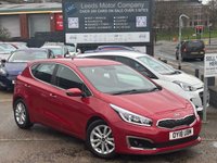 USED 2018 18 KIA CEED 1.6 GDi 2 Hatchback 5dr Petrol Manual Euro 6 (s/s) (133 bhp) LOW MILES 19K + SAT NAV + FSH + CARPLAY + HD CAMERA + AC