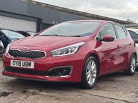 USED 2018 18 KIA CEED 1.6 GDi 2 Hatchback 5dr Petrol Manual Euro 6 (s/s) (133 bhp) LOW MILES 19K + SAT NAV + FSH + CARPLAY + HD CAMERA + AC