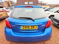 USED 2015 15 TOYOTA YARIS 1.33 Dual VVT-i Icon Hatchback 5dr Petrol Manual Euro 5 Euro 5 (99 ps) FSH  - Low Mileage 5 door hatchback