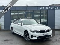 USED 2020 20 BMW 3 SERIES 2.0 318d Sport Touring 5dr Diesel Auto Euro 6 (s/s) (150 ps) CARPLAY + HEATED SEATS + AMBIENT LIGHTING + FRONT AND REAR SENSORS WITH REAR CAM + CRUISE CONTROL + SATNAV
