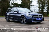 USED 2021 21 MERCEDES-BENZ C-CLASS 2.0 C300de 13.5kWh AMG Line Night Edition (Premium Plus) Estate 5dr Diesel Plug-in Hybrid G-Tronic+ Euro 6 (s/s) (306 ps) LUNAR BLUE METALLIC PAINTWORK + 360 CAMERA + SUNROOF + APPLE CARPLAY