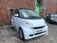 USED 2011 11 SMART FORTWO 1.0 MHD PASSION NAV SOFT TOUCH AUTOMATIC COUPE 2 DOOR *AUTOMATIC*ONLY &pound;20 ROAD TAX*GLASS PANORAMIC ROOF*SAT NAV*AIR CON*ALLOY WHEELS*THE CAR HAS HAD 8 SERVICES AND COMES WITH BRAND NEW MOT AND SERVICE*