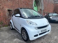 USED 2011 11 SMART FORTWO 1.0 MHD PASSION NAV SOFT TOUCH AUTOMATIC COUPE 2 DOOR *AUTOMATIC*ONLY &pound;20 ROAD TAX*GLASS PANORAMIC ROOF*SAT NAV*AIR CON*ALLOY WHEELS*THE CAR HAS HAD 8 SERVICES AND COMES WITH BRAND NEW MOT AND SERVICE*