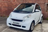 USED 2011 11 SMART FORTWO 1.0 MHD PASSION NAV SOFT TOUCH AUTOMATIC COUPE 2 DOOR *AUTOMATIC*ONLY &pound;20 ROAD TAX*GLASS PANORAMIC ROOF*SAT NAV*AIR CON*ALLOY WHEELS*THE CAR HAS HAD 8 SERVICES AND COMES WITH BRAND NEW MOT AND SERVICE*