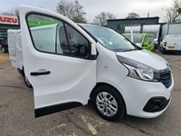 USED 2019 19 RENAULT TRAFIC White 1.6 dCi 27 Sport Nav Euro 6 panel van, 58,000 miles, ULEZ compliant, 6-Speed manual, A/C, 17in alloys, Rear sensors and much more! No VAT! This 2019 Renault Trafic van presents a compelling proposition with its remarkably low mileage of just 58,000 miles for its age. This dCi 27 Sport Nav SWB Standard Roof model is powered by an efficient 1.6 litre diesel engine and meets Euro 6 emissions standards. It comes equipped with Manual Air Conditioning featuring a Pollen Filter, and the MediaNav Multimedia System which includes Bluetooth connectivity for your convenience. Safety and practicality are enhanced by the Wide View Mirror with B
