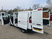 USED 2019 19 RENAULT TRAFIC White 1.6 dCi 27 Sport Nav Euro 6 panel van, 58,000 miles, ULEZ compliant, 6-Speed manual, A/C, 17in alloys, Rear sensors and much more! No VAT! This 2019 Renault Trafic van presents a compelling proposition with its remarkably low mileage of just 58,000 miles for its age. This dCi 27 Sport Nav SWB Standard Roof model is powered by an efficient 1.6 litre diesel engine and meets Euro 6 emissions standards. It comes equipped with Manual Air Conditioning featuring a Pollen Filter, and the MediaNav Multimedia System which includes Bluetooth connectivity for your convenience. Safety and practicality are enhanced by the Wide View Mirror with B