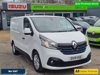 USED 2019 19 RENAULT TRAFIC White 1.6 dCi 27 Sport Nav Euro 6 panel van, 58,000 miles, ULEZ compliant, 6-Speed manual, A/C, 17in alloys, Rear sensors and much more! No VAT! This 2019 Renault Trafic van presents a compelling proposition with its remarkably low mileage of just 58,000 miles for its age. This dCi 27 Sport Nav SWB Standard Roof model is powered by an efficient 1.6 litre diesel engine and meets Euro 6 emissions standards. It comes equipped with Manual Air Conditioning featuring a Pollen Filter, and the MediaNav Multimedia System which includes Bluetooth connectivity for your convenience. Safety and practicality are enhanced by the Wide View Mirror with B