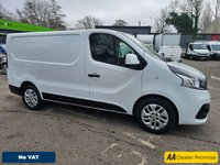 USED 2019 19 RENAULT TRAFIC White 1.6 dCi 27 Sport Nav Euro 6 panel van, 58,000 miles, ULEZ compliant, 6-Speed manual, A/C, 17in alloys, Rear sensors and much more! No VAT! This 2019 Renault Trafic van presents a compelling proposition with its remarkably low mileage of just 58,000 miles for its age. This dCi 27 Sport Nav SWB Standard Roof model is powered by an efficient 1.6 litre diesel engine and meets Euro 6 emissions standards. It comes equipped with Manual Air Conditioning featuring a Pollen Filter, and the MediaNav Multimedia System which includes Bluetooth connectivity for your convenience. Safety and practicality are enhanced by the Wide View Mirror with B