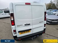 USED 2019 19 RENAULT TRAFIC White 1.6 dCi 27 Sport Nav Euro 6 panel van, 58,000 miles, ULEZ compliant, 6-Speed manual, A/C, 17in alloys, Rear sensors and much more! No VAT! This 2019 Renault Trafic van presents a compelling proposition with its remarkably low mileage of just 58,000 miles for its age. This dCi 27 Sport Nav SWB Standard Roof model is powered by an efficient 1.6 litre diesel engine and meets Euro 6 emissions standards. It comes equipped with Manual Air Conditioning featuring a Pollen Filter, and the MediaNav Multimedia System which includes Bluetooth connectivity for your convenience. Safety and practicality are enhanced by the Wide View Mirror with B