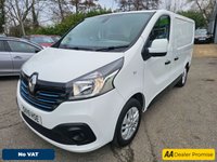 USED 2019 19 RENAULT TRAFIC White 1.6 dCi 27 Sport Nav Euro 6 panel van, 58,000 miles, ULEZ compliant, 6-Speed manual, A/C, 17in alloys, Rear sensors and much more! No VAT! This 2019 Renault Trafic van presents a compelling proposition with its remarkably low mileage of just 58,000 miles for its age. This dCi 27 Sport Nav SWB Standard Roof model is powered by an efficient 1.6 litre diesel engine and meets Euro 6 emissions standards. It comes equipped with Manual Air Conditioning featuring a Pollen Filter, and the MediaNav Multimedia System which includes Bluetooth connectivity for your convenience. Safety and practicality are enhanced by the Wide View Mirror with B