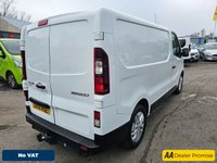 USED 2019 19 RENAULT TRAFIC White 1.6 dCi 27 Sport Nav Euro 6 panel van, 58,000 miles, ULEZ compliant, 6-Speed manual, A/C, 17in alloys, Rear sensors and much more! No VAT! This 2019 Renault Trafic van presents a compelling proposition with its remarkably low mileage of just 58,000 miles for its age. This dCi 27 Sport Nav SWB Standard Roof model is powered by an efficient 1.6 litre diesel engine and meets Euro 6 emissions standards. It comes equipped with Manual Air Conditioning featuring a Pollen Filter, and the MediaNav Multimedia System which includes Bluetooth connectivity for your convenience. Safety and practicality are enhanced by the Wide View Mirror with B
