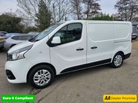 USED 2019 19 RENAULT TRAFIC White 1.6 dCi 27 Sport Nav Euro 6 panel van, 58,000 miles, ULEZ compliant, 6-Speed manual, A/C, 17in alloys, Rear sensors and much more! No VAT! This 2019 Renault Trafic van presents a compelling proposition with its remarkably low mileage of just 58,000 miles for its age. This dCi 27 Sport Nav SWB Standard Roof model is powered by an efficient 1.6 litre diesel engine and meets Euro 6 emissions standards. It comes equipped with Manual Air Conditioning featuring a Pollen Filter, and the MediaNav Multimedia System which includes Bluetooth connectivity for your convenience. Safety and practicality are enhanced by the Wide View Mirror with B