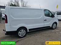 USED 2019 19 RENAULT TRAFIC White 1.6 dCi 27 Sport Nav Euro 6 panel van, 58,000 miles, ULEZ compliant, 6-Speed manual, A/C, 17in alloys, Rear sensors and much more! No VAT! This 2019 Renault Trafic van presents a compelling proposition with its remarkably low mileage of just 58,000 miles for its age. This dCi 27 Sport Nav SWB Standard Roof model is powered by an efficient 1.6 litre diesel engine and meets Euro 6 emissions standards. It comes equipped with Manual Air Conditioning featuring a Pollen Filter, and the MediaNav Multimedia System which includes Bluetooth connectivity for your convenience. Safety and practicality are enhanced by the Wide View Mirror with B