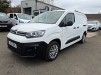 USED 2021 21 CITROEN BERLINGO 1.5 BlueHDi 950 Enterprise XL Panel Van 6dr Diesel Manual LWB Euro 6 (s/s) (100 ps) 1 OWNER MEDIA AIR CON 2 SIDE DOORS 3 FRONT SEATS 42K MILES COMES MOT 1 YEAR AND FULL SERVICE