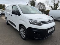 USED 2021 21 CITROEN BERLINGO 1.5 BlueHDi 950 Enterprise XL Panel Van 6dr Diesel Manual LWB Euro 6 (s/s) (100 ps) 1 OWNER MEDIA AIR CON 2 SIDE DOORS 3 FRONT SEATS 42K MILES COMES MOT 1 YEAR AND FULL SERVICE