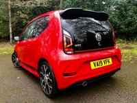 USED 2019 19 VOLKSWAGEN UP! 1.0 TSI up! GTI Hatchback 3dr Petrol Manual Euro 6 (s/s) (115 ps) ELDERLY GENTLEMAN LAST OWNED WITH ONLY 38,500 MILES AND FULL VW SPECIALIST SERVICE HISTORY//PANORAMIC GLASS ROOF//CRUISE CONTROL//BEATS MUSIC//REAR PARK ASSIST//ARM-REST//ELBOW PADS ON DOORS//HALIGEN HEADLAMPS//X4 NEW 205 TYRES//NEW CAMBELT AND NEW FRONT  BRAKE PADS AND DISCS 5,000 MILES AGO//STUNNING CONDTION INSIDE AND OUT Euro 6 (s/s) (115 ps) ELDERLY GENTLEMAN LAST OWNED WITH ONLY 38,500 MILES AND FULL VW SPECIALIST SERVICE HISTORY//PANORAMIC GLASS ROOF//CRUISE CONTROL//BEATS MUSIC//REAR PARK ASSIST//ARM-REST//ELBOW PADS ON DOORS//HALIGEN HEADLAMPS//X4 NEW 205 TYRES//NEW CAMBELT/// AND NEW FRONT  BRAKE PADS AND DISCS 5,000 MILES AGO//HEATED SEATS//STUNNING CONDTION INSIDE AND OUT