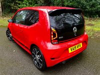 USED 2019 19 VOLKSWAGEN UP! 1.0 TSI up! GTI Hatchback 3dr Petrol Manual Euro 6 (s/s) (115 ps) ELDERLY GENTLEMAN LAST OWNED WITH ONLY 38,500 MILES AND FULL VW SPECIALIST SERVICE HISTORY//PANORAMIC GLASS ROOF//CRUISE CONTROL//BEATS MUSIC//REAR PARK ASSIST//ARM-REST//ELBOW PADS ON DOORS//HALIGEN HEADLAMPS//X4 NEW 205 TYRES//NEW CAMBELT AND NEW FRONT  BRAKE PADS AND DISCS 5,000 MILES AGO//STUNNING CONDTION INSIDE AND OUT Euro 6 (s/s) (115 ps) ELDERLY GENTLEMAN LAST OWNED WITH ONLY 38,500 MILES AND FULL VW SPECIALIST SERVICE HISTORY//PANORAMIC GLASS ROOF//CRUISE CONTROL//BEATS MUSIC//REAR PARK ASSIST//ARM-REST//ELBOW PADS ON DOORS//HALIGEN HEADLAMPS//X4 NEW 205 TYRES//NEW CAMBELT/// AND NEW FRONT  BRAKE PADS AND DISCS 5,000 MILES AGO//HEATED SEATS//STUNNING CONDTION INSIDE AND OUT