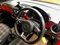 USED 2019 19 VOLKSWAGEN UP! 1.0 TSI up! GTI Hatchback 3dr Petrol Manual Euro 6 (s/s) (115 ps) ELDERLY GENTLEMAN LAST OWNED WITH ONLY 38,500 MILES AND FULL VW SPECIALIST SERVICE HISTORY//PANORAMIC GLASS ROOF//CRUISE CONTROL//BEATS MUSIC//REAR PARK ASSIST//ARM-REST//ELBOW PADS ON DOORS//HALIGEN HEADLAMPS//X4 NEW 205 TYRES//NEW CAMBELT AND NEW FRONT  BRAKE PADS AND DISCS 5,000 MILES AGO//STUNNING CONDTION INSIDE AND OUT Euro 6 (s/s) (115 ps) ELDERLY GENTLEMAN LAST OWNED WITH ONLY 38,500 MILES AND FULL VW SPECIALIST SERVICE HISTORY//PANORAMIC GLASS ROOF//CRUISE CONTROL//BEATS MUSIC//REAR PARK ASSIST//ARM-REST//ELBOW PADS ON DOORS//HALIGEN HEADLAMPS//X4 NEW 205 TYRES//NEW CAMBELT/// AND NEW FRONT  BRAKE PADS AND DISCS 5,000 MILES AGO//HEATED SEATS//STUNNING CONDTION INSIDE AND OUT