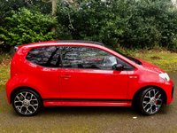 USED 2019 19 VOLKSWAGEN UP! 1.0 TSI up! GTI Hatchback 3dr Petrol Manual Euro 6 (s/s) (115 ps) ELDERLY GENTLEMAN LAST OWNED WITH ONLY 38,500 MILES AND FULL VW SPECIALIST SERVICE HISTORY//PANORAMIC GLASS ROOF//CRUISE CONTROL//BEATS MUSIC//REAR PARK ASSIST//ARM-REST//ELBOW PADS ON DOORS//HALIGEN HEADLAMPS//X4 NEW 205 TYRES//NEW CAMBELT AND NEW FRONT  BRAKE PADS AND DISCS 5,000 MILES AGO//STUNNING CONDTION INSIDE AND OUT Euro 6 (s/s) (115 ps) ELDERLY GENTLEMAN LAST OWNED WITH ONLY 38,500 MILES AND FULL VW SPECIALIST SERVICE HISTORY//PANORAMIC GLASS ROOF//CRUISE CONTROL//BEATS MUSIC//REAR PARK ASSIST//ARM-REST//ELBOW PADS ON DOORS//HALIGEN HEADLAMPS//X4 NEW 205 TYRES//NEW CAMBELT/// AND NEW FRONT  BRAKE PADS AND DISCS 5,000 MILES AGO//HEATED SEATS//STUNNING CONDTION INSIDE AND OUT