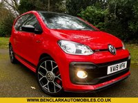 USED 2019 19 VOLKSWAGEN UP! 1.0 TSI up! GTI Hatchback 3dr Petrol Manual Euro 6 (s/s) (115 ps) ELDERLY GENTLEMAN LAST OWNED WITH ONLY 38,500 MILES AND FULL VW SPECIALIST SERVICE HISTORY//PANORAMIC GLASS ROOF//CRUISE CONTROL//BEATS MUSIC//REAR PARK ASSIST//ARM-REST//ELBOW PADS ON DOORS//HALIGEN HEADLAMPS//X4 NEW 205 TYRES//NEW CAMBELT AND NEW FRONT  BRAKE PADS AND DISCS 5,000 MILES AGO//STUNNING CONDTION INSIDE AND OUT Euro 6 (s/s) (115 ps) ELDERLY GENTLEMAN LAST OWNED WITH ONLY 38,500 MILES AND FULL VW SPECIALIST SERVICE HISTORY//PANORAMIC GLASS ROOF//CRUISE CONTROL//BEATS MUSIC//REAR PARK ASSIST//ARM-REST//ELBOW PADS ON DOORS//HALIGEN HEADLAMPS//X4 NEW 205 TYRES//NEW CAMBELT/// AND NEW FRONT  BRAKE PADS AND DISCS 5,000 MILES AGO//HEATED SEATS//STUNNING CONDTION INSIDE AND OUT