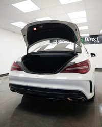 USED 2016 66 MERCEDES-BENZ CLA 1.6 CLA180 AMG Line Coupe 7G-DCT Euro 6 (s/s) 4dr Black Leather, Privacy