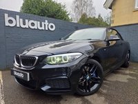 USED 2017 67 BMW 2 SERIES 1.5 218i M Sport Convertible 2dr Petrol Auto Euro 6 (s/s) (136 ps) Climate control A/C, Tan leather interior, M Sport Plus, Harmon Kardon Sound System, Folding Wingmirrors, Wireless Charging, Apple Carplay, Rear Parking Camera, Satellite navigation, Bluetooth, Voice control, USB input, Keyless drive, Auto wipers, Different drive modes, DAB radio, Front + Rear parking sensors, Auto headlights.
