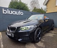 USED 2017 67 BMW 2 SERIES 1.5 218i M Sport Convertible 2dr Petrol Auto Euro 6 (s/s) (136 ps) Climate control A/C, Tan leather interior, M Sport Plus, Harmon Kardon Sound System, Folding Wingmirrors, Wireless Charging, Apple Carplay, Rear Parking Camera, Satellite navigation, Bluetooth, Voice control, USB input, Keyless drive, Auto wipers, Different drive modes, DAB radio, Front + Rear parking sensors, Auto headlights.