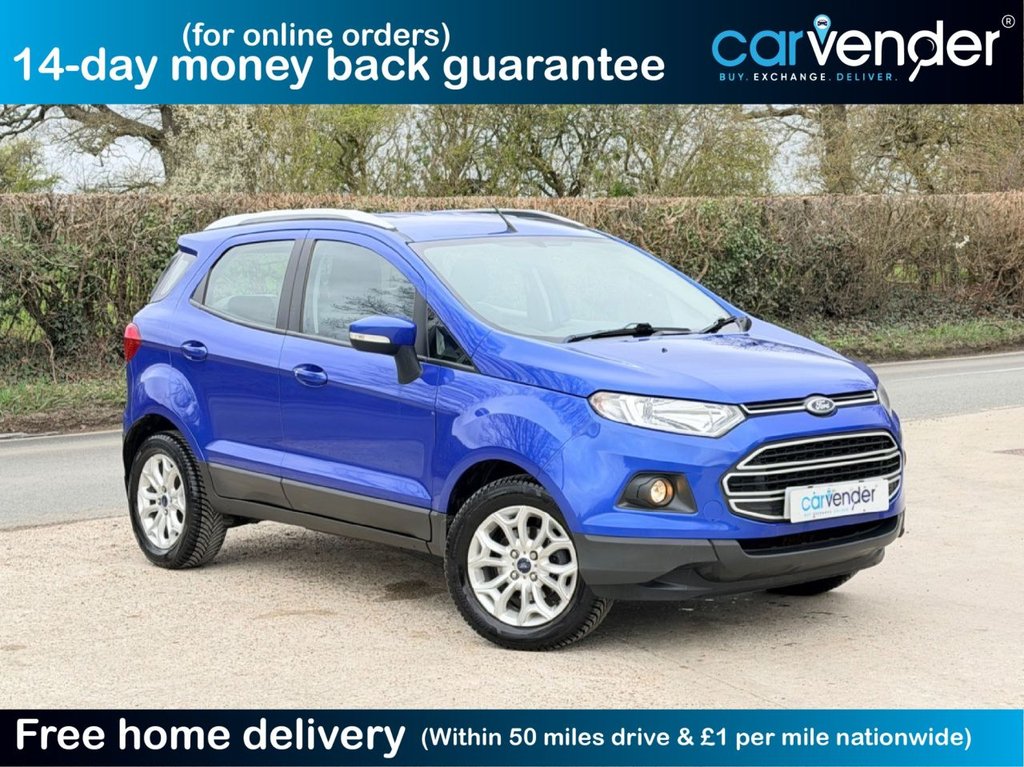 USED 2016 FORD ECOSPORT 1.5 Zetec SUV 5dr Petrol Powershift 2WD Euro 5 (112 ps) 4 Services|Sensors|Heated seats|