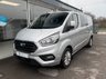 USED 2020 70 FORD TRANSIT CUSTOM NO VAT 2.0 300 EcoBlue Limited Crew Van Double Cab 5dr Diesel Manual L2 H1 Euro 6 (s/s) (130 ps) 5 SEATS+APPLE CARPLAY+PLY LINE - NO VAT