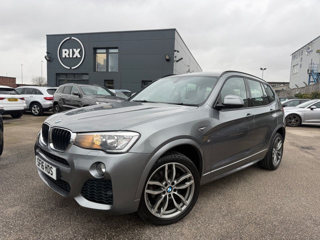 2016 BMW X3 2.0 20d M Sport SUV 5dr Diesel Auto xDrive Euro 6 (s/s) (190 ps) 1 FORMER KEEPER-GREAT SERVICE HISTORY-SPACE GREY METALLIC WITH BLACK NEVADA LEATHER-MULTIFUNCTION STEERING WHEEL-19" DOUBLE SPOKE ALLOYS-PERFORMANCE OCNTROL-POWER TAILGATE-HEATED SEATS-PARKING SENSORS-RAIN SENSOR-BLUETOOTH-CRUISE CONTROL-BUSINESS NAVIGATION-DAB RADIO-DUAL ZONE CLIMATE CONTROL - Photo 2