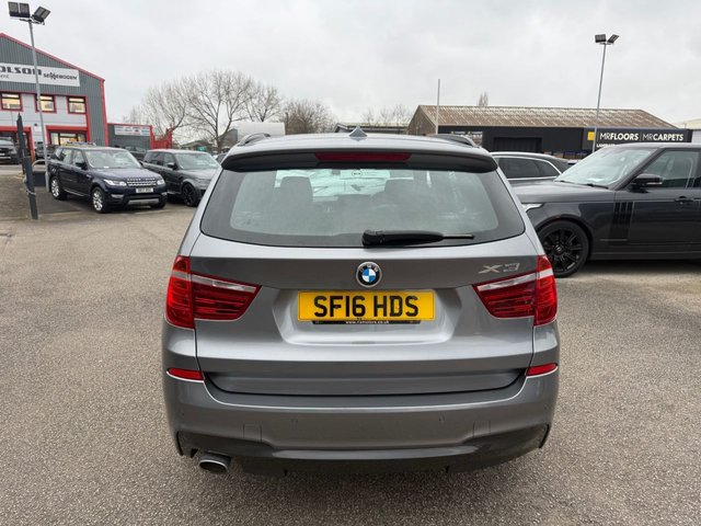 2016 BMW X3 2.0 20d M Sport SUV 5dr Diesel Auto xDrive Euro 6 (s/s) (190 ps) 1 FORMER KEEPER-GREAT SERVICE HISTORY-SPACE GREY METALLIC WITH BLACK NEVADA LEATHER-MULTIFUNCTION STEERING WHEEL-19" DOUBLE SPOKE ALLOYS-PERFORMANCE OCNTROL-POWER TAILGATE-HEATED SEATS-PARKING SENSORS-RAIN SENSOR-BLUETOOTH-CRUISE CONTROL-BUSINESS NAVIGATION-DAB RADIO-DUAL ZONE CLIMATE CONTROL - Photo 6