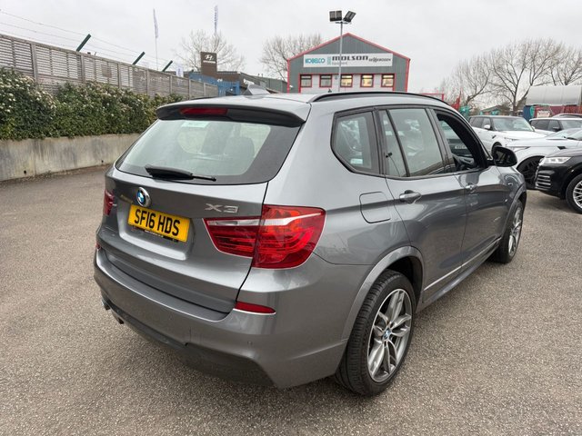 2016 BMW X3 2.0 20d M Sport SUV 5dr Diesel Auto xDrive Euro 6 (s/s) (190 ps) 1 FORMER KEEPER-GREAT SERVICE HISTORY-SPACE GREY METALLIC WITH BLACK NEVADA LEATHER-MULTIFUNCTION STEERING WHEEL-19" DOUBLE SPOKE ALLOYS-PERFORMANCE OCNTROL-POWER TAILGATE-HEATED SEATS-PARKING SENSORS-RAIN SENSOR-BLUETOOTH-CRUISE CONTROL-BUSINESS NAVIGATION-DAB RADIO-DUAL ZONE CLIMATE CONTROL - Photo 9
