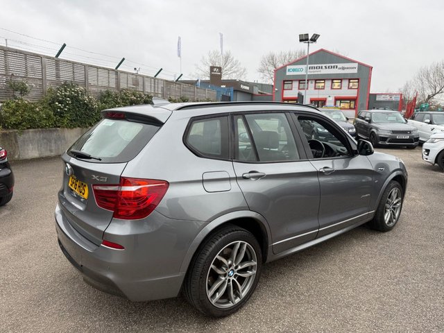 2016 BMW X3 2.0 20d M Sport SUV 5dr Diesel Auto xDrive Euro 6 (s/s) (190 ps) 1 FORMER KEEPER-GREAT SERVICE HISTORY-SPACE GREY METALLIC WITH BLACK NEVADA LEATHER-MULTIFUNCTION STEERING WHEEL-19" DOUBLE SPOKE ALLOYS-PERFORMANCE OCNTROL-POWER TAILGATE-HEATED SEATS-PARKING SENSORS-RAIN SENSOR-BLUETOOTH-CRUISE CONTROL-BUSINESS NAVIGATION-DAB RADIO-DUAL ZONE CLIMATE CONTROL - Photo 10