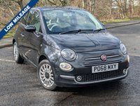 USED 2018 68 FIAT 500 1.2 Lounge Hatchback 3dr Petrol Manual Euro 6 (s/s) (69 bhp) LOW MILEAGE