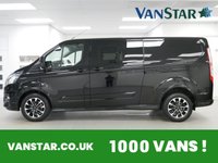 USED 2022 22 FORD TRANSIT CUSTOM 320 2.0 EBL 185 BHP L2 LONG SPORT CREWCAB 5 SEATER 5 SEATER | SAT NAV | 185 BHP | TAILGATE