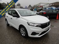 USED 2021 71 DACIA SANDERO 1.0 SCe Essential Hatchback 5dr Petrol Manual Euro 6 (s/s) (65 ps) SUPER LOW MILEAGE CAR,,,ONLY COVERED 6000 MILES,,,ONE OWNER,,,FULL SERVICE HISTORY,,,GREAT ECONOMY,,,,NEW M.O.T AND SERVICE BEFORE COLLECTION,,,,PARTS AND LABOUR WARRANTY INCLUDED.