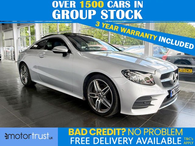 View our Mercedes-Benz E-Class 2.0 E220d AMG Line (Premium) Coupe 2dr Diesel G-Tronic+ Euro 6 (s/s) (194 ps)