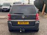 USED 2013 13 VAUXHALL ZAFIRA 1.8 16V Exclusiv MPV 5dr Petrol Manual Euro 5 (140 ps) WARRATOWBARFSH12 STAMPULEZ