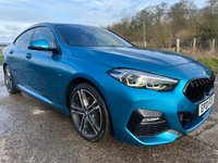 USED 2021 21 BMW 2 SERIES GRAN COUPE 1.5 218i M Sport Saloon 4dr Petrol Manual Euro 6 (s/s) (136 ps) APPLE CARPLAY/ANDROID AUTO + PERFORATED DAKOTA LEATHER + HEATED FRONT SEATS + M-SPORT PACKAGE + FINISHED IN SNAPPER ROCKS BLUE + FRONT & REAR PARKING SENSORS + DAB RADIO + BLUETOOTH + DUAL-ZONE CLIMATE CONTROL + M-SPORT MULTI-FUNCTION LEATHER STEERING WHEEL + CRUISE CONTROL WITH BRAKE FUNCTION + DRIVE PERFORMANCE CONTROL + BMW LIVE PROFESSIONAL COCKPIT + ELECTRIC PARKING BRAKE + 18' M SPORT BI-COLOUR ALLOY WHEELS WITH TPMS