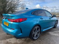 USED 2021 21 BMW 2 SERIES GRAN COUPE 1.5 218i M Sport Saloon 4dr Petrol Manual Euro 6 (s/s) (136 ps) APPLE CARPLAY/ANDROID AUTO + PERFORATED DAKOTA LEATHER + HEATED FRONT SEATS + M-SPORT PACKAGE + FINISHED IN SNAPPER ROCKS BLUE + FRONT & REAR PARKING SENSORS + DAB RADIO + BLUETOOTH + DUAL-ZONE CLIMATE CONTROL + M-SPORT MULTI-FUNCTION LEATHER STEERING WHEEL + CRUISE CONTROL WITH BRAKE FUNCTION + DRIVE PERFORMANCE CONTROL + BMW LIVE PROFESSIONAL COCKPIT + ELECTRIC PARKING BRAKE + 18' M SPORT BI-COLOUR ALLOY WHEELS WITH TPMS
