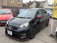 USED 2014 NISSAN MICRA MARCH NISMO 1.2 Petrol Black 5dr JAPANESE IMPORTED NISSAN MIRCA/ MARCH NISMO. LOW MILEAGE AUTOMATIC. CLEAN CONDITION THROUGHOUT. COMES WITH FRESH SERVICE AND LONG MOT. FINISHED IN METALLIC BLACK COLOUR. SPEC INCLUDES ALLOY WHEELS, PRIVACY GLASS, KEYLESS START, ELECTRIC WINDOWS AND MIRRORS, ANDROID CAR PLAY, USB, A/C, ISOFIX + 3 MONTHS WARRANTY + 12 MONTHS AA BREAKDOWN COVER INCLUDED