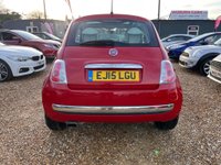 USED 2015 15 FIAT 500 1.2 Lounge Euro 6 (s/s) 3dr ONE OWNER+SERVICE HISTORY