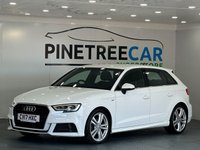 USED 2017 17 AUDI A3 1.4 TFSI CoD S line Sportback 5dr Petrol Manual Euro 6 (s/s) (150 ps) 