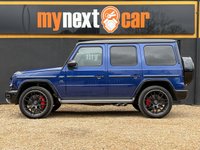 USED 2023 23 MERCEDES-BENZ G-CLASS 4.0 G63 V8 BiTurbo AMG Carbon Edition SUV 5dr Petrol SpdS+9GT 4MATIC Euro 6 (s/s) (585 ps) Black Exclusive Nappa Leather, G-MANUFAKTUR Package, Carbon Fibre Interior Trim, Carbon Fibre AMG Performance Steering Wheel, Rear Entertainment System, AMG Night Package, G-MANUFAKTUR Bumpers And Flared Arches In Obsidian Black, G-MAUNUFAKTUR Obsidian Black Roof, 22" AMG Cross Spoke Forged Wheels, AMG Brake Calipers In Red, Sliding Sunroof, Tinted Windows, AMG Sports Exhaust, Stainless Steel Running Boards, Driver Assist Package, Adaptive Cruise, Lane Keeping Assist, Blind Spot Assist, Traffic