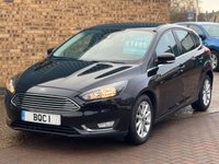 USED 2017 17 FORD FOCUS 1.5 TDCi Titanium Hatchback 5Door Shadow Black Diesel Manual Euro 6 (s/s) (120 ps) SUPER SERVICE HISTORY AND BIG SPEC INCLUDING SAT NAV CLIMATE & CRUISE CONTROL HEATED WINDSCREEN APPLE CARPLAY