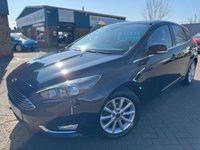 USED 2017 17 FORD FOCUS 1.5 TDCi Titanium Hatchback 5Door Shadow Black Diesel Manual Euro 6 (s/s) (120 ps) SUPER SERVICE HISTORY AND BIG SPEC INCLUDING SAT NAV CLIMATE & CRUISE CONTROL HEATED WINDSCREEN APPLE CARPLAY