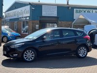 USED 2017 17 FORD FOCUS 1.5 TDCi Titanium Hatchback 5Door Shadow Black Diesel Manual Euro 6 (s/s) (120 ps) SUPER SERVICE HISTORY AND BIG SPEC INCLUDING SAT NAV CLIMATE & CRUISE CONTROL HEATED WINDSCREEN APPLE CARPLAY