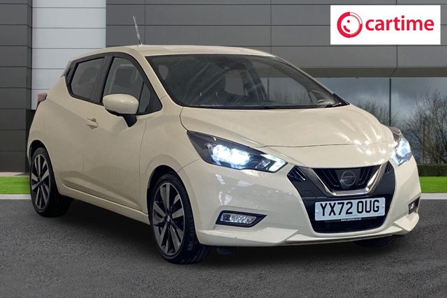 View our Nissan Micra 1.0 IG-T Tekna Hatchback 5dr Petrol Manual Euro 6 (s/s) (92 ps) Rear Parking Camera, Rear Parking Sensors, Smartphone App Intergration, BOSE Personal Audio Pack, Touchscreen Navigation