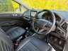 USED 2019 68 FORD ECOSPORT 1.0T EcoBoost GPF Titanium SUV 5dr Petrol Manual Euro 6 (s/s) (125 ps) ** ULEZ FREE ** FULL SERVICE HISTORY - 6 STAMPS ** BRAND NEW MOT - EXPIRY FEBRUARY 2027 **&pound;2500 FACTORY OPTIONS ** RARE UPGRADED LUX PACK - FULL BLACK LEATHER - HEATED SEATS + STEERING WHEEL ** UPGRADED FRONT PARKING AID ** UPGRADED PANORAMIC OPENING SUNROOF ** UPGRADED FRONT DASH CAMERA ** REAR PARKING AID + REAR CAMERA ** FORD SYNC 3 SAT NAV ** APPLE CAR PLAY + ANDROID AUTO ** CLIMATE ** CRUISE ** BLUETOOTH ** DAB ** VOICE COMMAND ** AUTO LIGHTS + WIPERS ** POWER MIRRORS ** 17" ALLOYS **